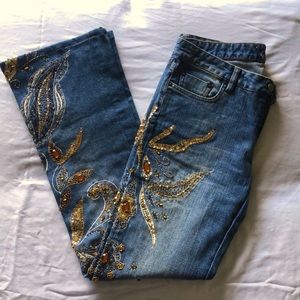 Bebe Gold Sequenced Jeans